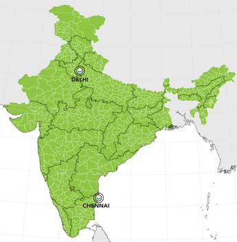 CTG India Map